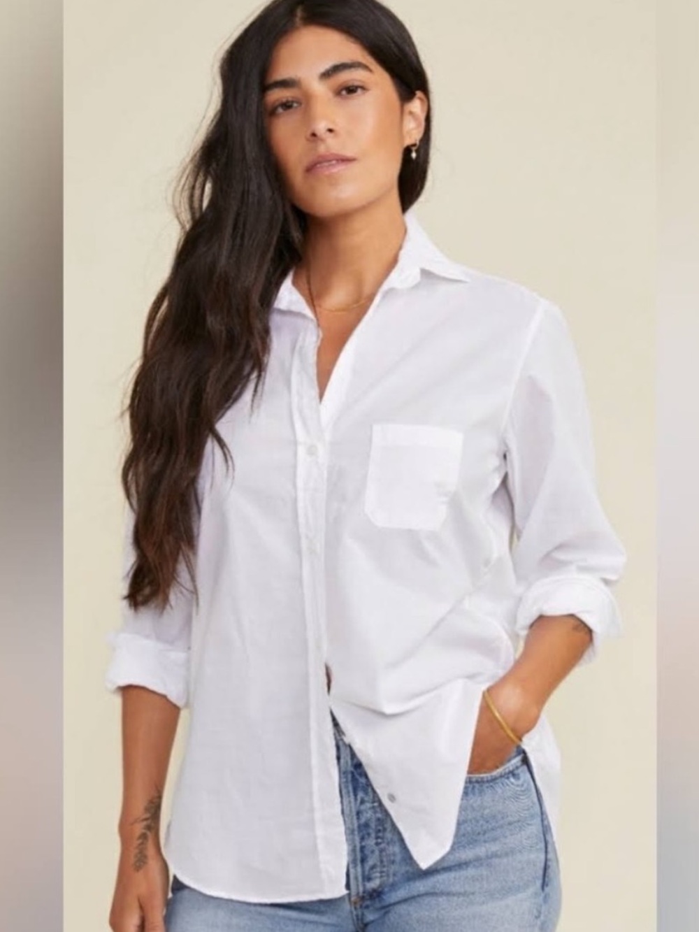 Grayson Cotton White Button-Down
Shirt